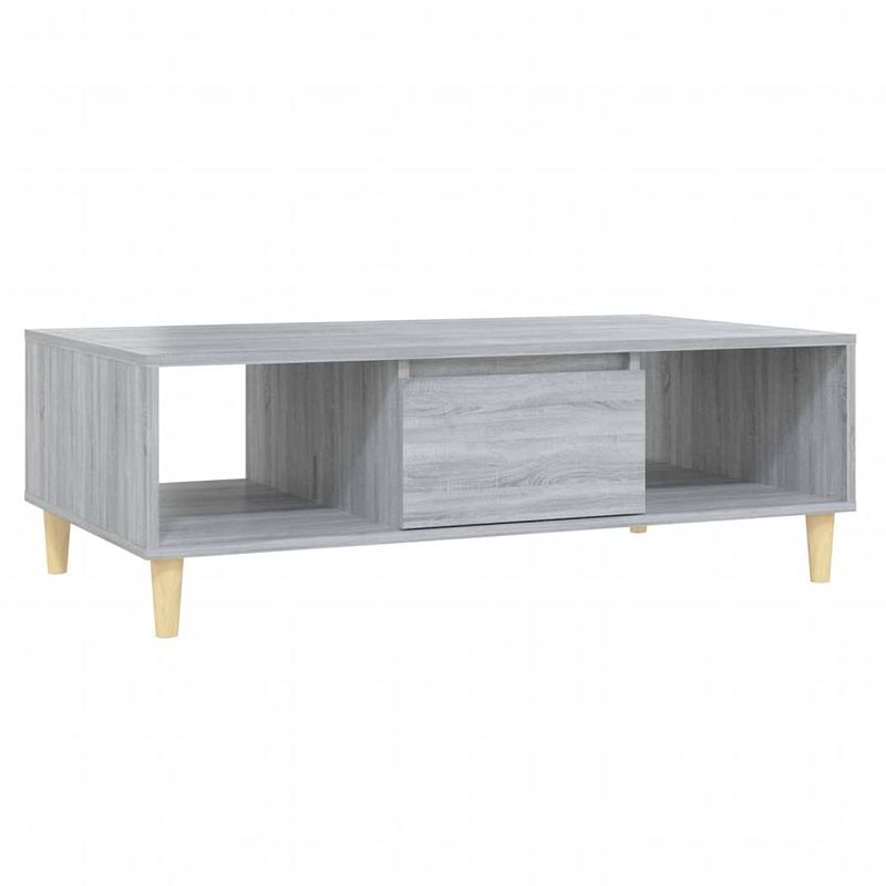 Foto van Vidaxl salontafel 103,5x60x35 cm spaanplaat grijs sonoma eikenkleurig