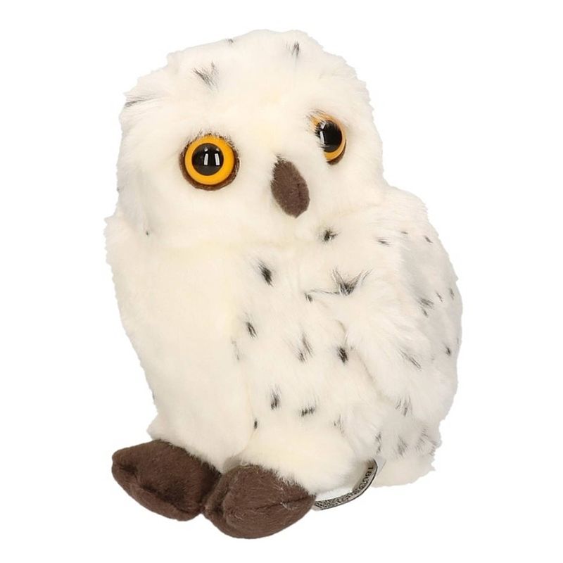 Foto van Pluche knuffel sneeuwuil 20 cm - vogel knuffels