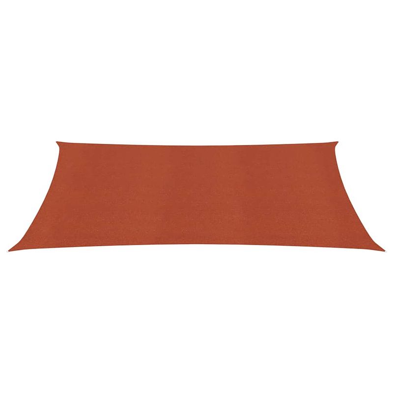 Foto van The living store hdpe schaduwdoek - 2 x 4 m - terracotta - uv-bestendig en waterdoorlatend