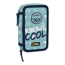 Foto van Dubbele etui national geographic below zero blauw (12.5 x 19.5 x 4 cm) (28 pcs)