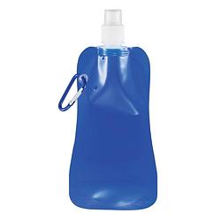 Foto van Xd collection drinkfles opvouwbaar pe blauw/wit 400 ml