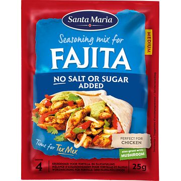 Foto van Santa maria fajita kruidenmix geen zout toegevoegd 25g bij jumbo