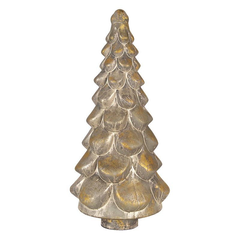 Foto van Clayre & eef multi decoratie kerstboom ø 24*51 cm 6gl3031