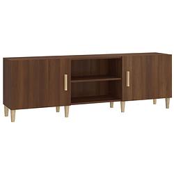 Foto van The living store tv-meubel - classic - tv-kast - 150x30x50cm - bruineiken