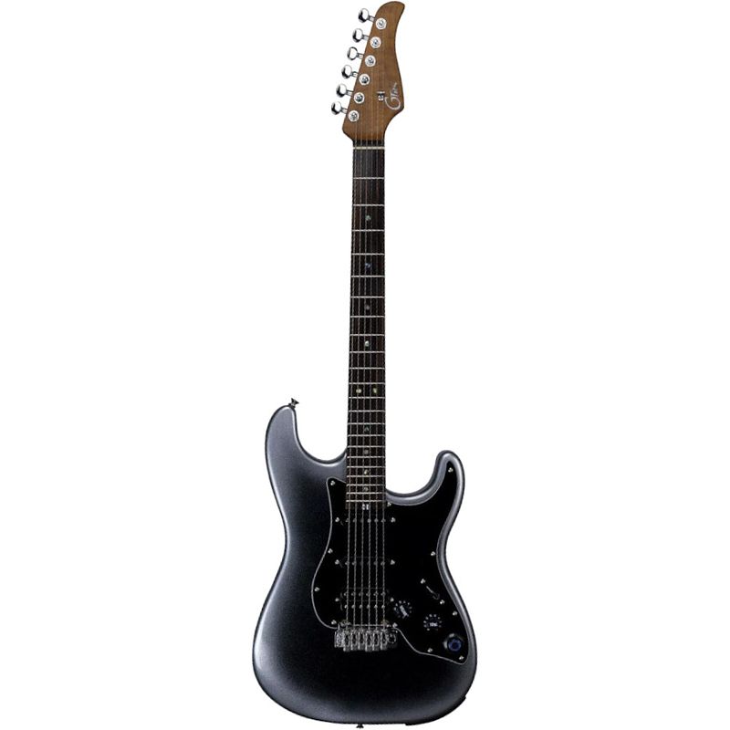 Foto van Mooer gtrs professional 800 intelligent guitar p800 dark silver elektrische gitaar met gigbag