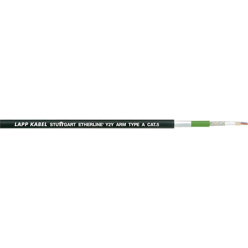 Foto van Lapp 2170496-500 netwerkkabel cat 5 sf/utp 2 x 2 x 0.50 mm² zwart 500 m