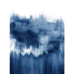 Foto van Wizard+genius brush strokes blue vlies fotobehang 192x260cm 4-banen