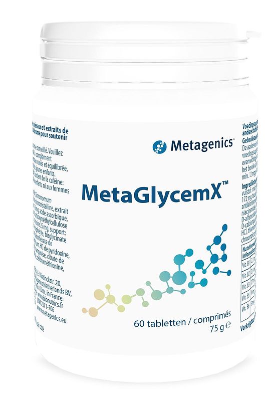 Foto van Metagenics metaglycemx tabletten