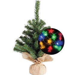 Foto van Kerstboom 45 cm - incl. ruimte/space verlichting snoer 165 cm - kunstkerstboom