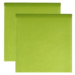 Foto van Feest tafelkleed op rol - 2x - groen - 120 cm x 10 m - non woven polyester - feesttafelkleden