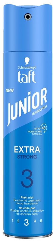 Foto van Schwarzkopf taft junior hairspray extra strong 48h