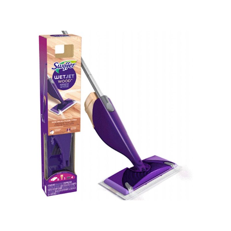 Foto van Swiffer wetjet spraymop starterkit - wood