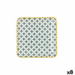 Foto van Snackdienblad quid pippa vierkant keramisch multicolour (15,5 x 15,5 cm) (8 stuks)
