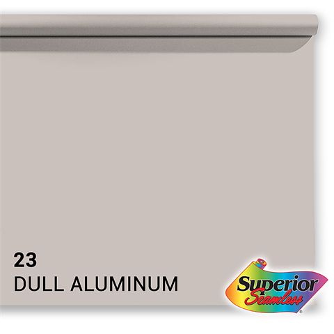 Foto van Superior achtergrondpapier 23 dull aluminum 1,35 x 11m