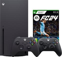 Foto van Xbox series x + ea sports fc 24 + tweede controller zwart