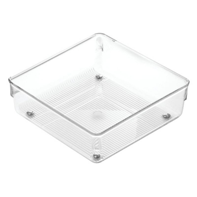 Foto van Idesign - lade organizer, 15.2 x 15.2 x 5.1 cm, kunststof, transparant - idesign linus