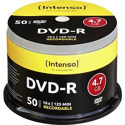 Foto van Intenso 4101155 dvd-r disc 4.7 gb 50 stuk(s) spindel