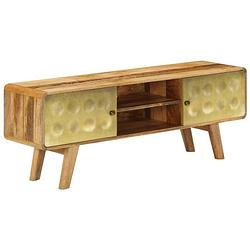 Foto van The living store tv-meubel 120x30x45 cm massief mangohout - kast