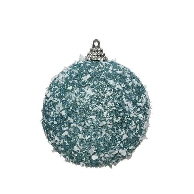 Foto van Kerstbal foam d8cm ochtend blauw