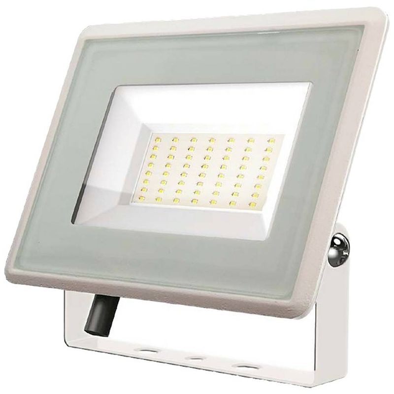 Foto van V-tac vt-4954-w 6753 led-buitenschijnwerper energielabel: f (a - g) 50.00 w daglichtwit