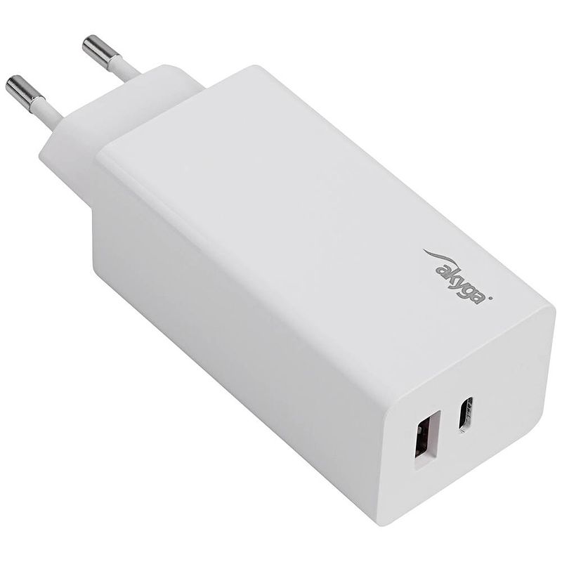 Foto van Akyga ak-ch-20 usb-oplader 5 a 2 x usb-a, usb-c binnen