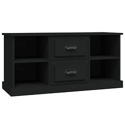 Foto van Vidaxl tv-meubel 99,5x35,5x48 cm bewerkt hout zwart