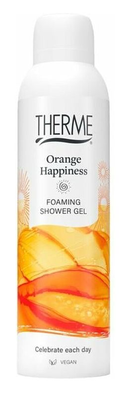 Foto van Therme orange happiness foaming shower gel