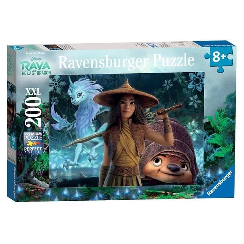 Foto van Puzzel 200 stukjes xxl - raya, tuk tuk en sisu / disney raya en de laatste draak