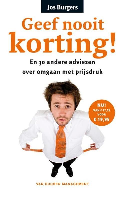 Foto van Geef nooit korting - jos burgers - ebook (9789089651303)