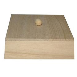 Foto van Playwood kist vierkant met losse deksel paulownia hout