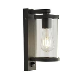 Foto van Moderne wandlamp - bussandri exclusive - metaal - modern - e27 - l: 12cm - voor buiten - woonkamer - eetkamer - grijs