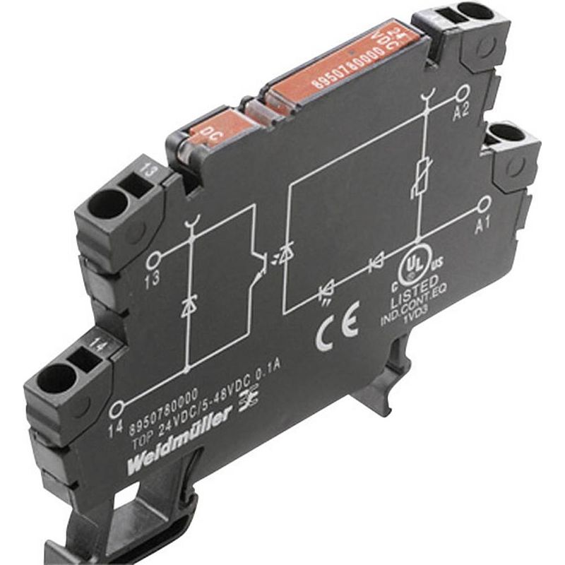 Foto van Weidmüller optokoppelingsrelais 1254880000-1 4 a schakelspanning (max.): 33 v/dc 1 stuk(s)