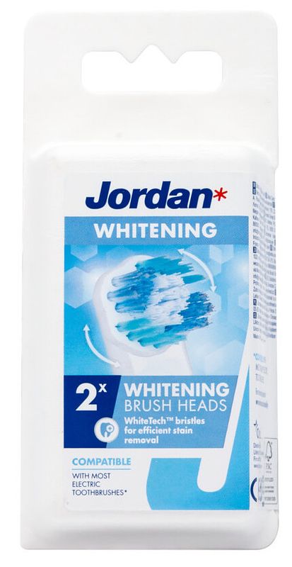 Foto van Jordan whitening brush heads opzetborstels 2-pack