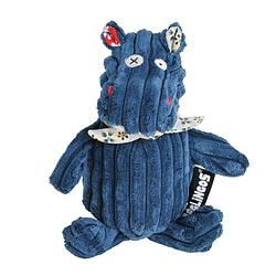 Foto van Les deglingos knuffel nijlpaard blauw 22 cm