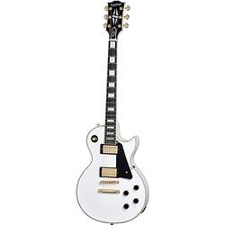 Foto van Epiphone les paul custom alpine white elektrische gitaar met hard case