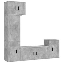 Foto van Vidaxl 5-delige tv-meubelset bewerkt hout betongrijs