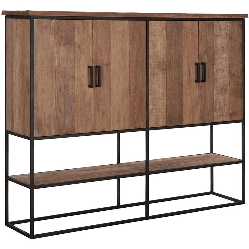 Foto van Dtp home cabinet beam large, 4 doors, open rack,140x180x40 cm, recy...