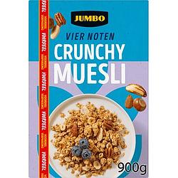 Foto van Jumbo muesli vier noten voordeelverpakking 900g