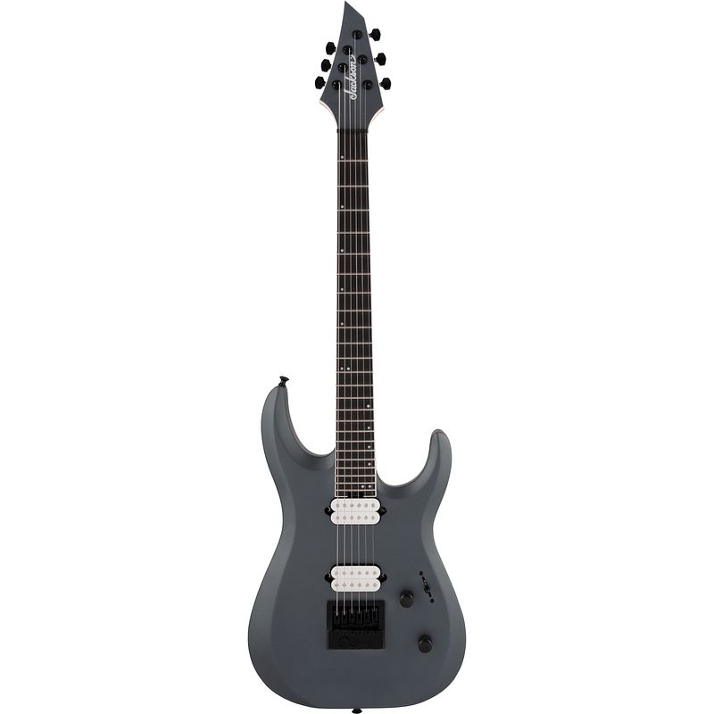 Foto van Jackson pro series dinky modern satin graphite evertune 6 elektrische gitaar