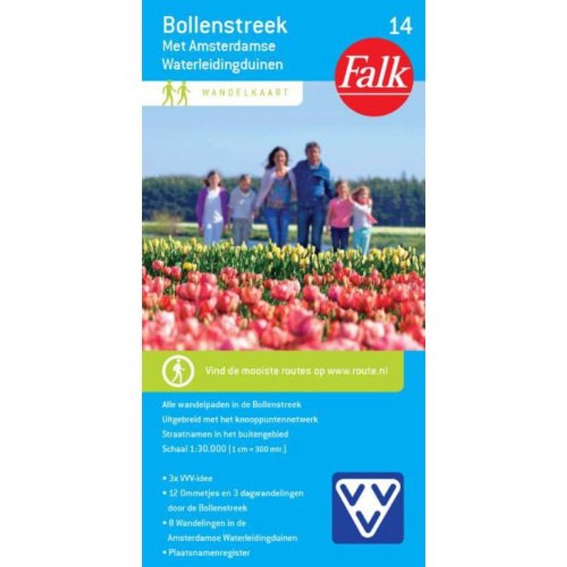 Foto van Falk vvv wandelkaart 14. bollenstreek