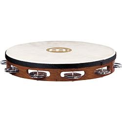 Foto van Meinl tah1ab traditional goat-skin wood tambourine, steel