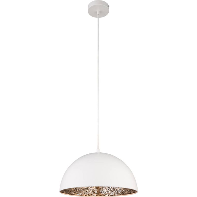 Foto van Moderne hanglamp okko - l:30cm - e27 - metaal - wit