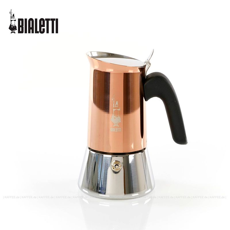 Foto van Bialetti venus koffiezetapparaat - koperkleurig - 4 kopjes - inductiegeschikt
