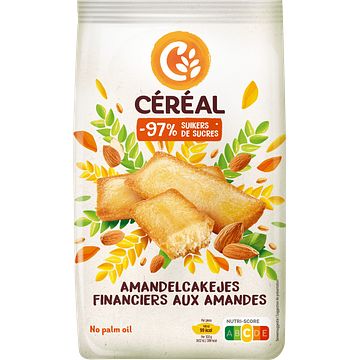 Foto van Cereal minder suikers amandelcakejes 7 stuks 175g bij jumbo