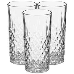Foto van Secret de gourmet longdrinkglazen - set 8x stuks - 300 ml - glas - transparant - luxe uitstraling - longdrinkglazen