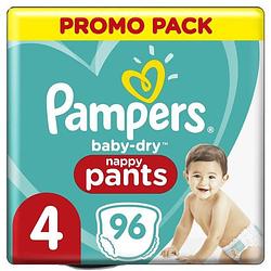 Foto van Pampers baby-dry broek luiers maat 4, 96 slipje