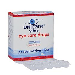 Foto van Unicare vita eye care drops ampullen 20 x 0.35ml