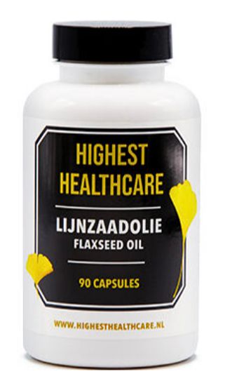 Foto van Highest healthcare lijnzaadolie capsules