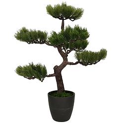 Foto van H&s collection kunstplant bonsai boompje in pot - japans decoratie - 50 cm - type osaka - kunstplanten