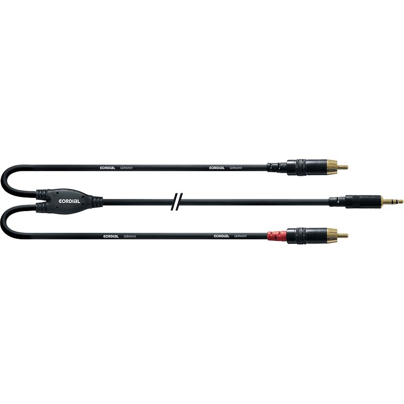 Foto van Cordial cfy3wcc intro 3.5mm trs jack - 2x rca 3 meter